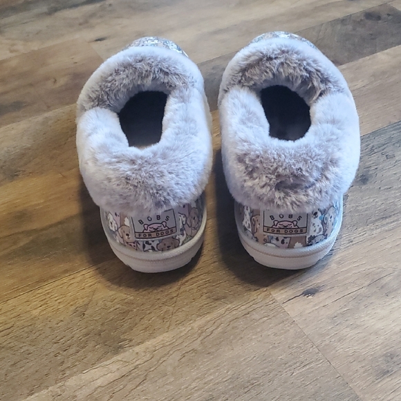 Cozy Dog Print Slippers with Faux Fur Lining - Picture 3 of 6